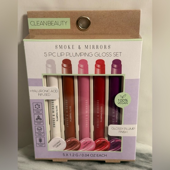 Smoke & Mirrors 5 piece lip plumping gloss set
Glossy finish - Picture 1 of 4